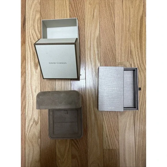 Luxury Boxes David Yurman‎ Bracelet And Bulgari Care Kit Empty Boxes