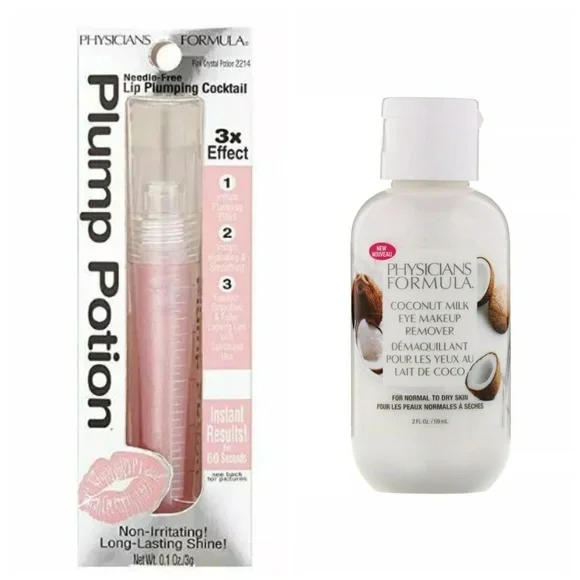 Lot of 2 Lip Plum Potion + Coconut Milk Eye makeup