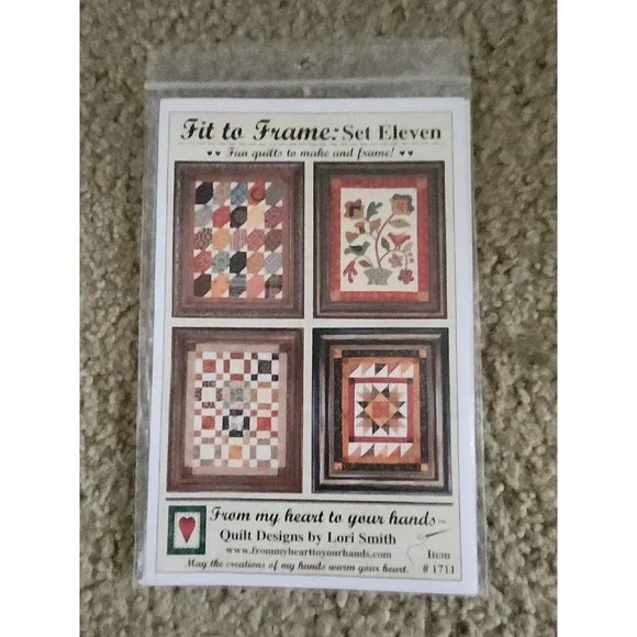 Fit to Frame Set‎ Eleven Quilt Pattern by Lori Smith