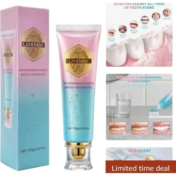 Mint Flavor‎ Niacinamide Toothpaste for Sensitive Teeth - 3.5oz Whitening Care