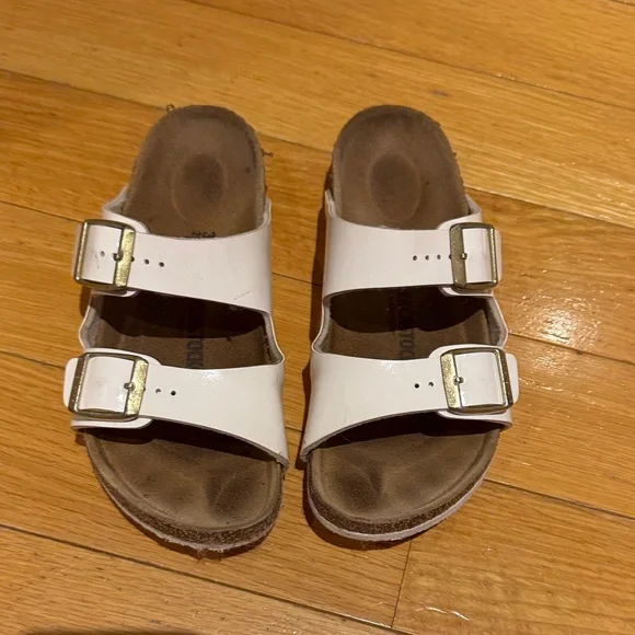 Birkenstock White Double Strap Sandals