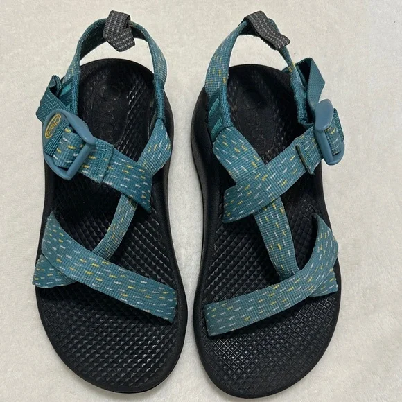 Chaco Kids Sandals Youth 2 Approx Teal Adjustable Sport Hiking Outdoor
