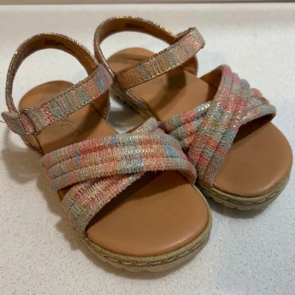 Cat & Jack Ombre Multi Colored Sandals Toddler Size 8