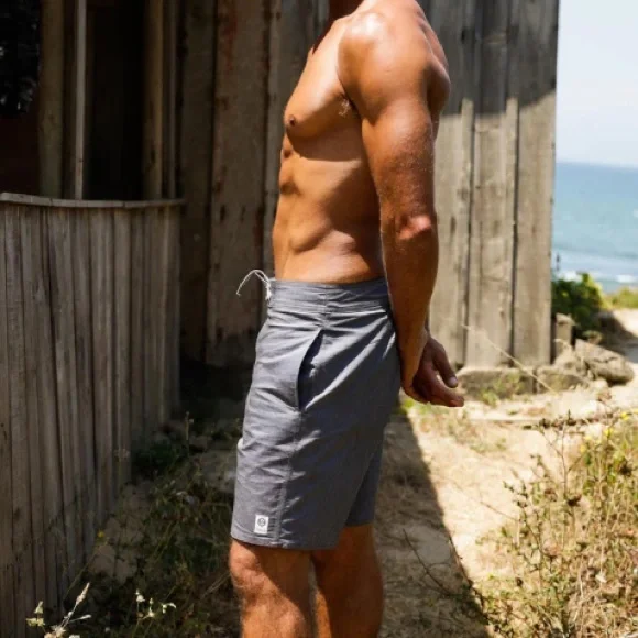 VINTAGE BOARDSHORT - Oslo Apparel gray & blue size 34