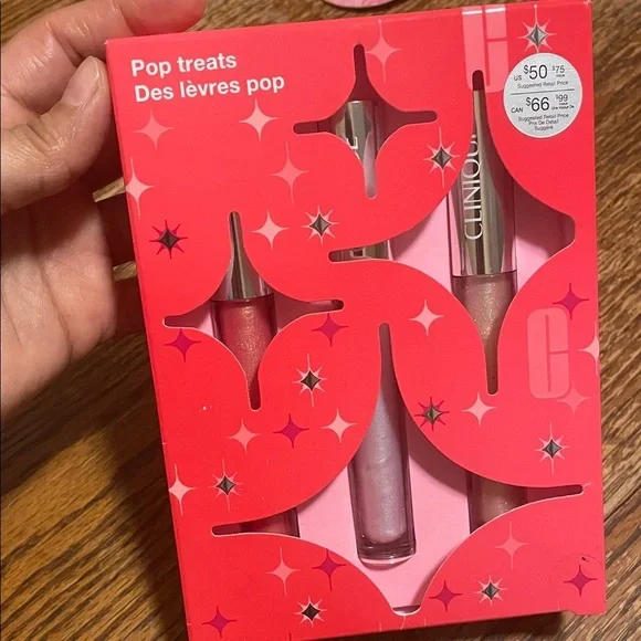 Clinique Pop Treats Lip Gloss Duo in Pink and Silver