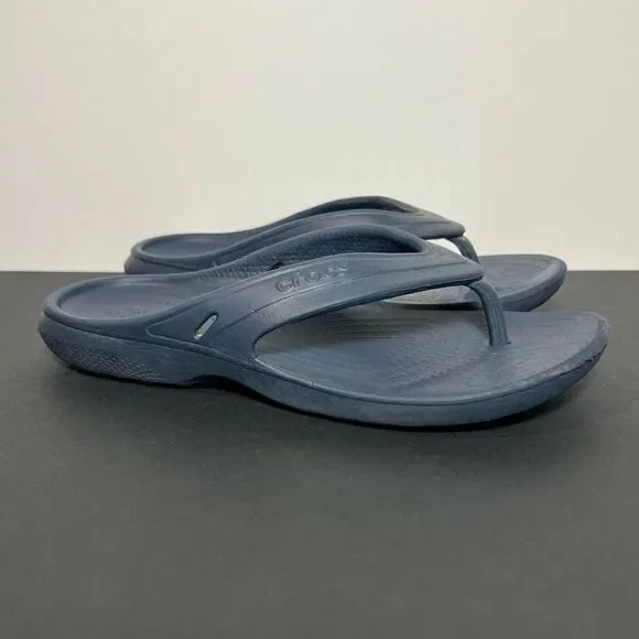 Kids CROCS Baya Navy Blue Flip Flop Sandals / Size 12 C
