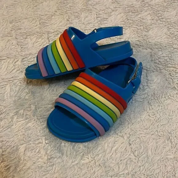 Mini Melissa Rainbow Beach Sandals
