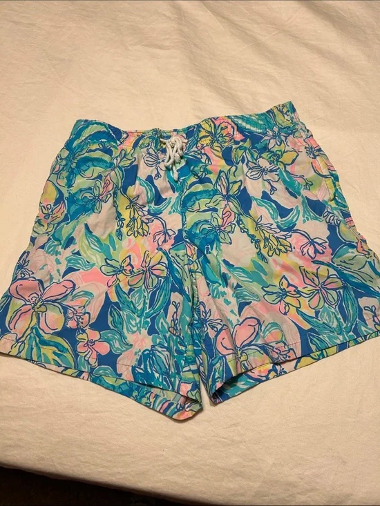 Lilly Pulitzer Multicolor Floral Drawstring Shorts