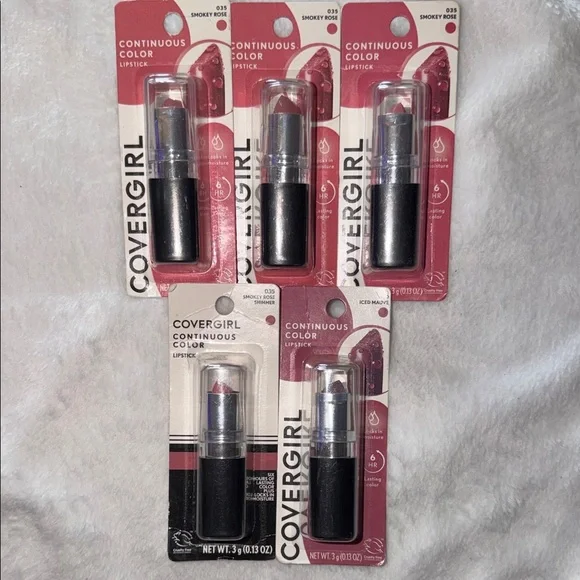 5 COVERGIRL Continuous Color Lipsticks