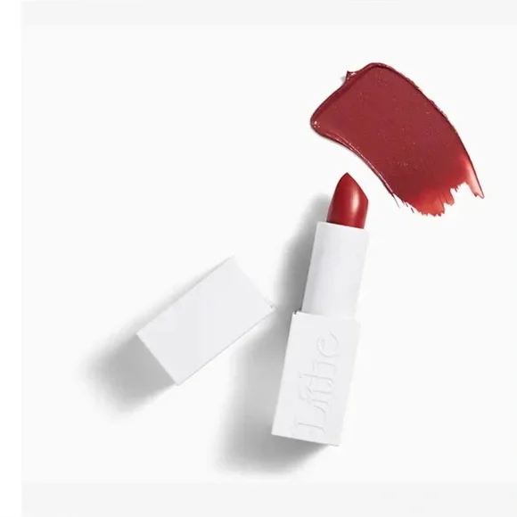 STOLEN* New! LITHE BEAUTY Nourish & Glow Lipstick in Dahlia (Deep Mauve)
