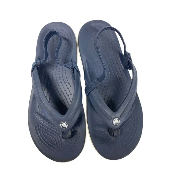 CROCS kids Blue Sandals with Molded Construction and Ventilation size 13