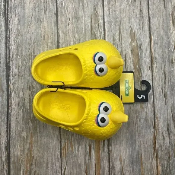 Baby Infant Sesame Street Big Bird Clogs Shoes Size 5