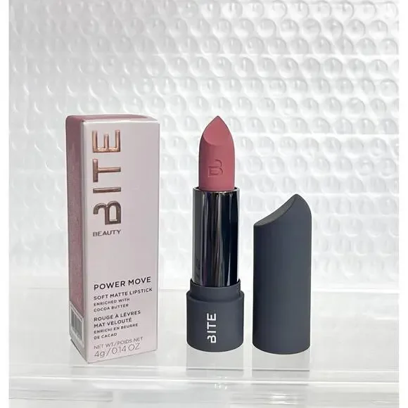 Bite‎ Beauty Power Move Super Matte Lipstick Sesame Full Size – NIB Authentic