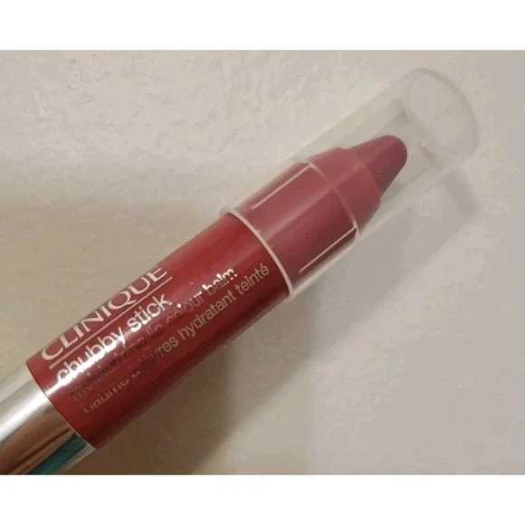 Clinique Chubby Stick Lip Colour Balm 07 Super‎ Strawberry. Travel Size