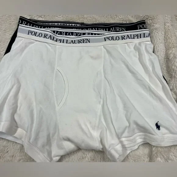 Polo Ralph Lauren Men's Cotton 2 Boxers Underwear Classic Fit Comfort XL