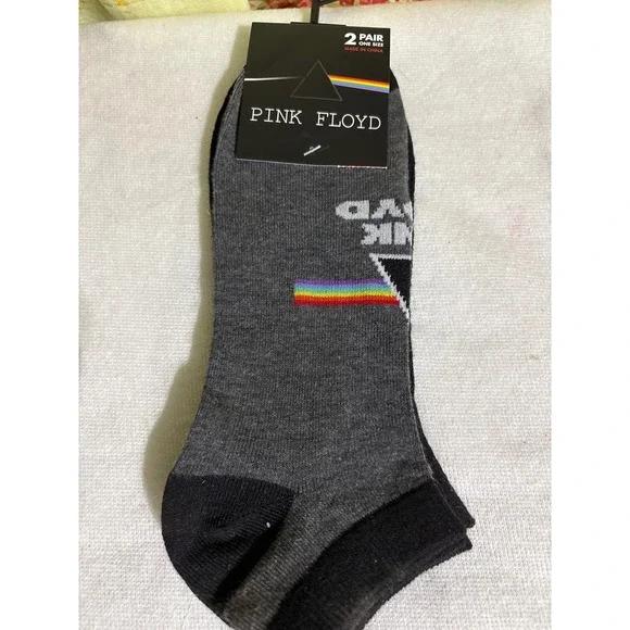 Pink Floyd Socks Dark Side of the Moon Official‎ Rock Band Mens 2 Pair