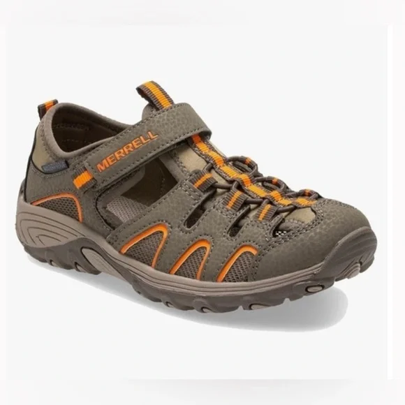Merrell Kids Hydro H20 Hiker Outdoor  Sports Sandal Gunsmoke Orange Size 13M