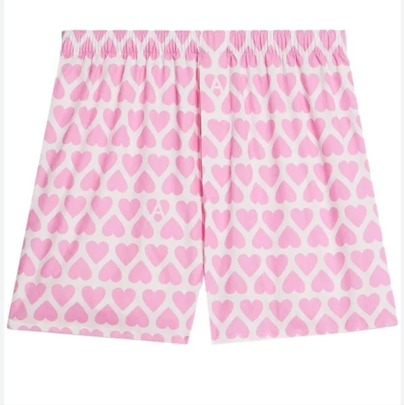 AMI -ALEXANDRE MATTIUSSI PARIS Hearts  Print Boxer Shorts,New With Tag