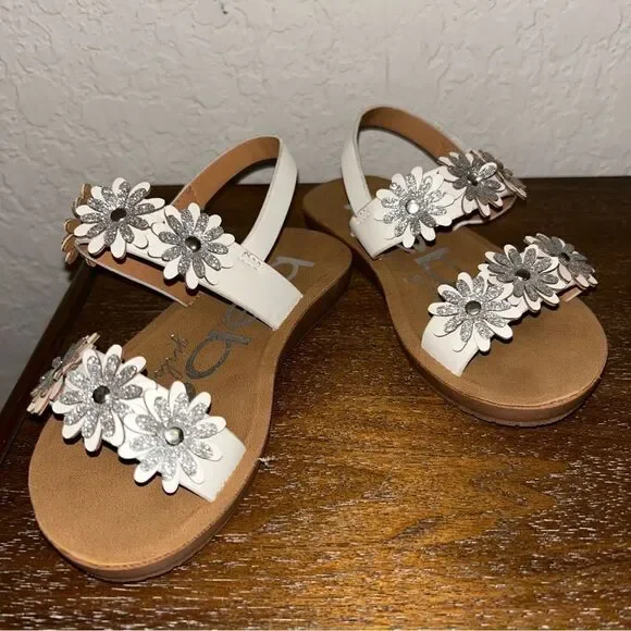 Bebe Flower Sling Back Sandal Shoes