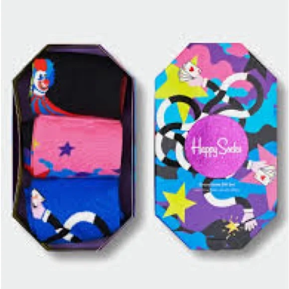 Happy Socks Cotton Circus Gift Pack of 3