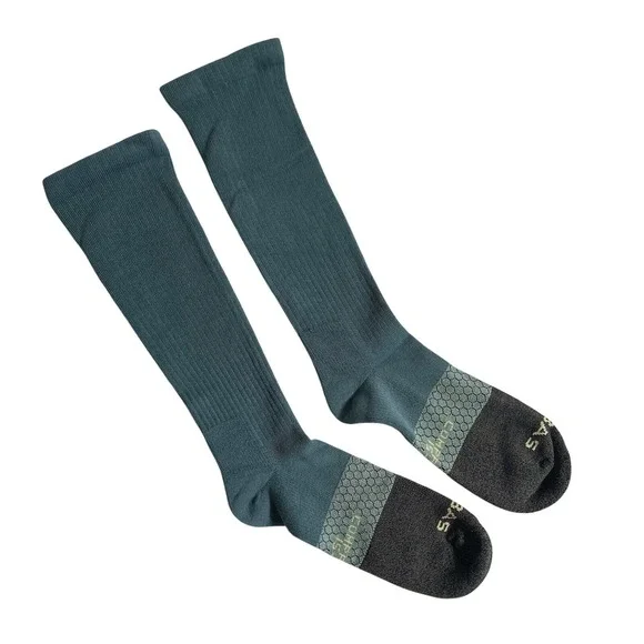 Bombas 1-Pack Unisex Everyday Compression Socks 15-20mm Blue Grey Size‎ Large