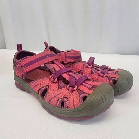 MERRELL Little Girls Pink Hydro Sport Sandals Size 3