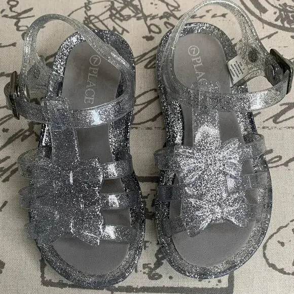 5/$25‎ Children's Place Jelly Clear Sparkle Sandals