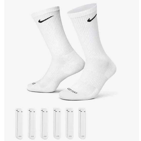 NIKE  Training Crew Socks (6 Pairs) Nike Everyday Cushioned