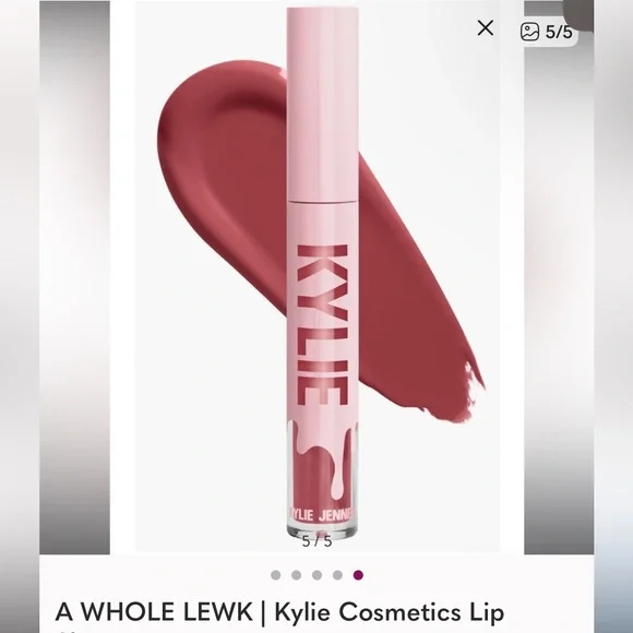 Kylie Lip Shine Lacquer in A Whole Lewk Pink NEW in Box Lipstick Lip gloss