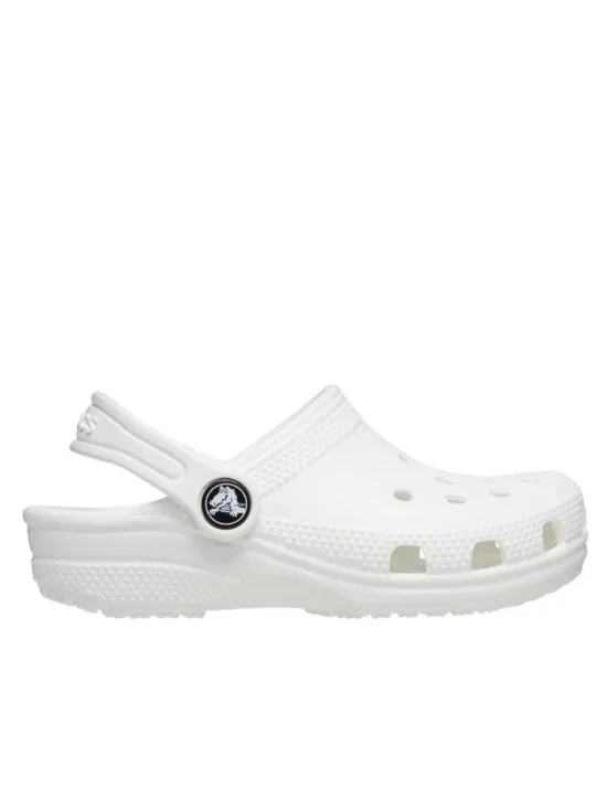 Crocs Girl's White Classic Adjustable Breathe Slip-On Casual Clogs Size 11
