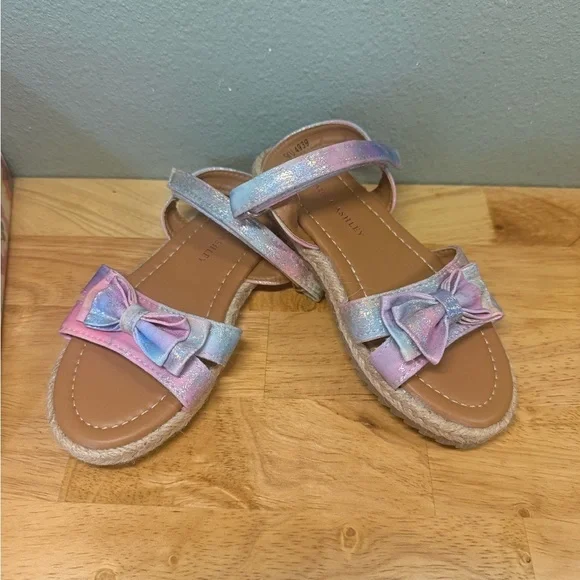 Laura Ashley Lilac Girl's Espadrille Sandals