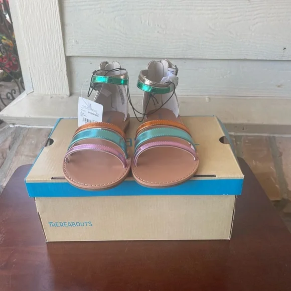 Thereabouts Girls Strap Sandals Size: 2