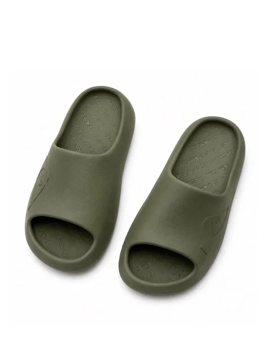 Quicksilver Kids Olive Green Slide Sandals