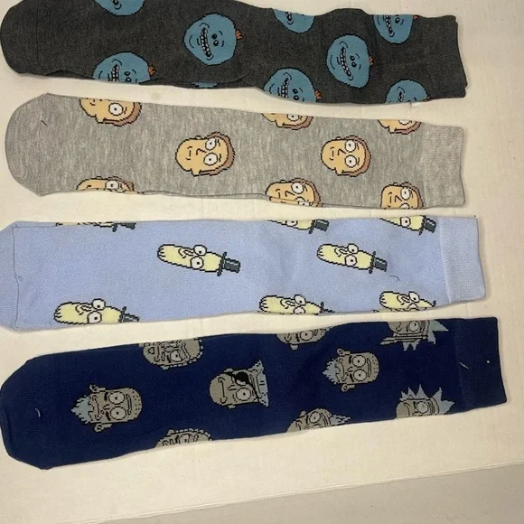 Rick and Morty adult crew socks.