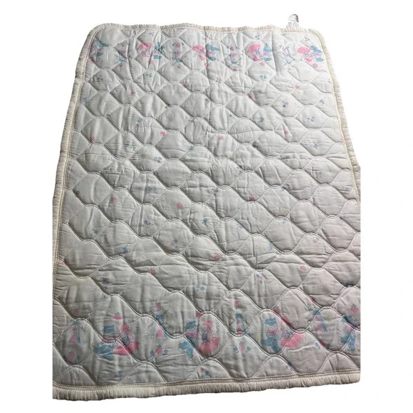 Vintage JACK and JILL DUTCH WINDMILL BABY Blanket COMFORTER QUILT‎ Unique