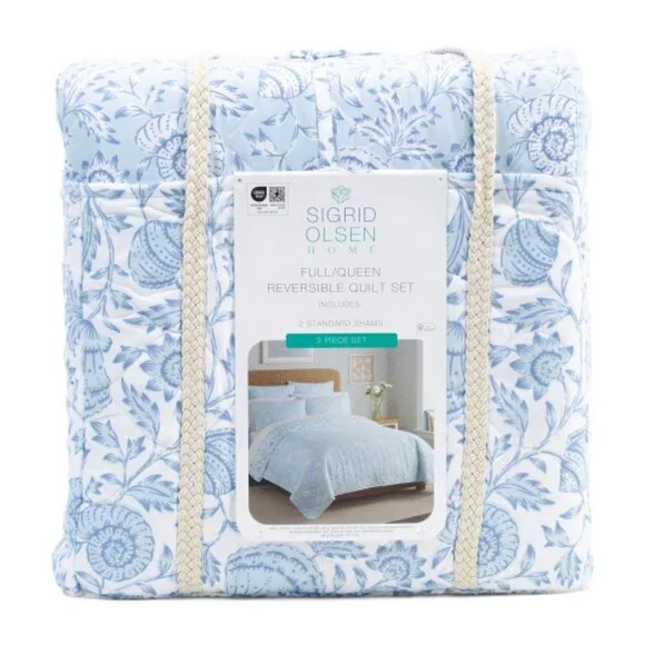 🔥SIGRID OLSEN Coastal Shells Quilt Set