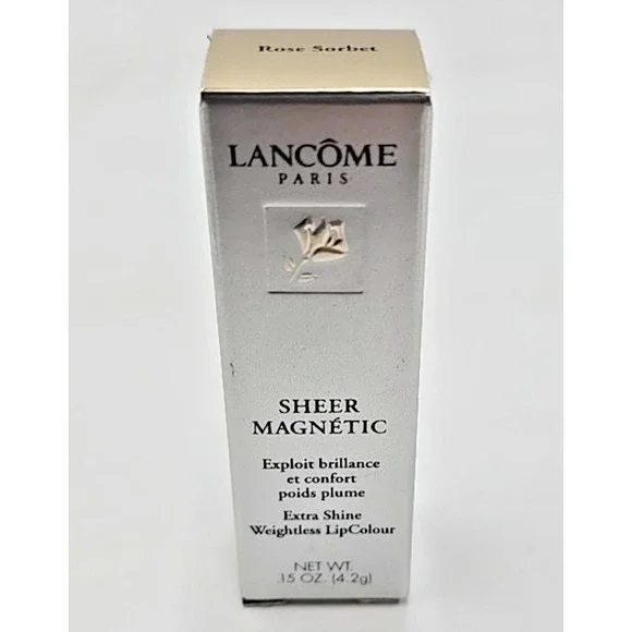 Lancome Sheer Magnetic Extra Shine Lip Colour - Rose‎ Sorbet #W066- .15 oz.