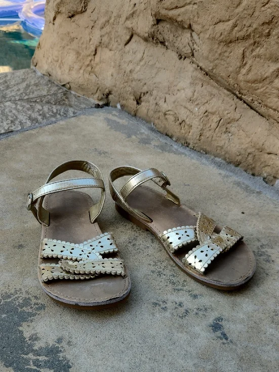 Gymboree Gold Sandals Size 1