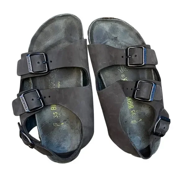 Birkenstock Milano Sandals Back Strap Brown Gorpcore Granola Women's Size 4
