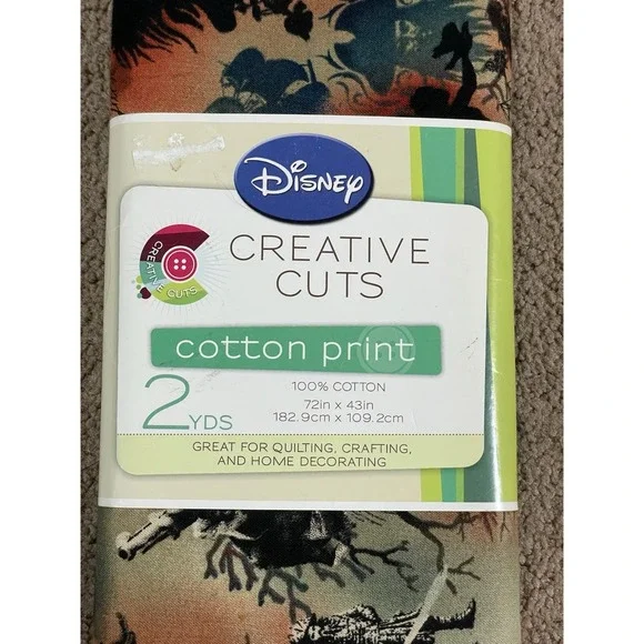 Jack Sparrow 2‎ Yards Creative Cuts 72 X 43 Cotton Fabric Quilting Craft Disney