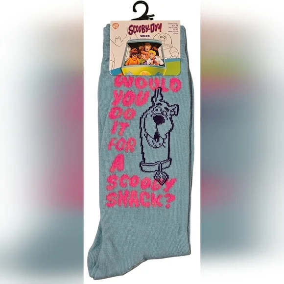 Scooby-Doo! Adult Socks 1 Pair. New!