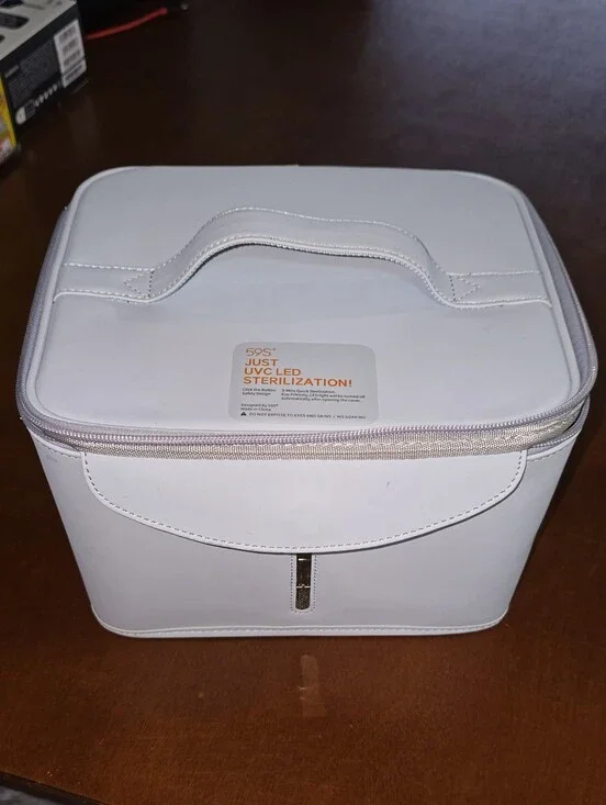 Gray UV-C Sterilization Storage Case with Handle