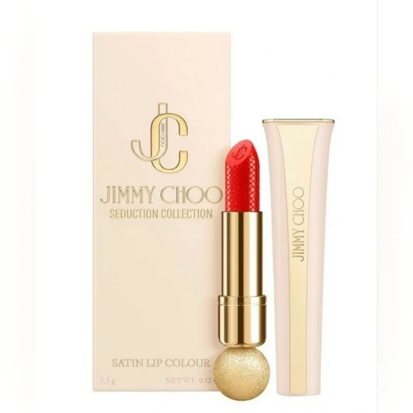 JIMMY CHOO NWT SEDUCTION COLLECTION SATIN LIP COLOR • CORAL KISS 004. ✨️