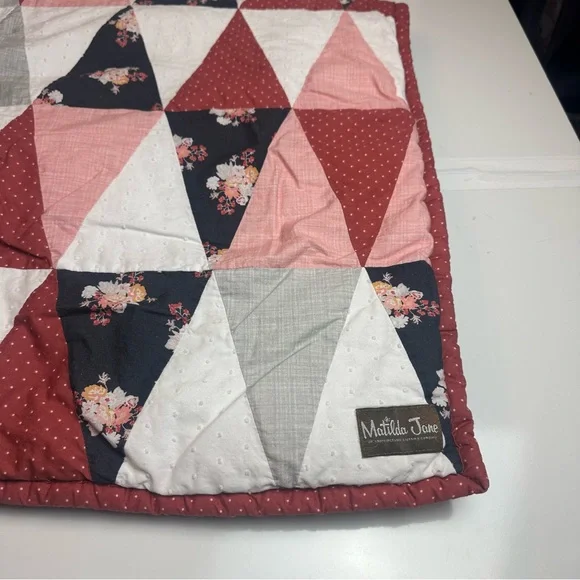 Matilda Jane Baby Quilt | Cotton Patchwork · Cottagecore Nursery / Crib Throw