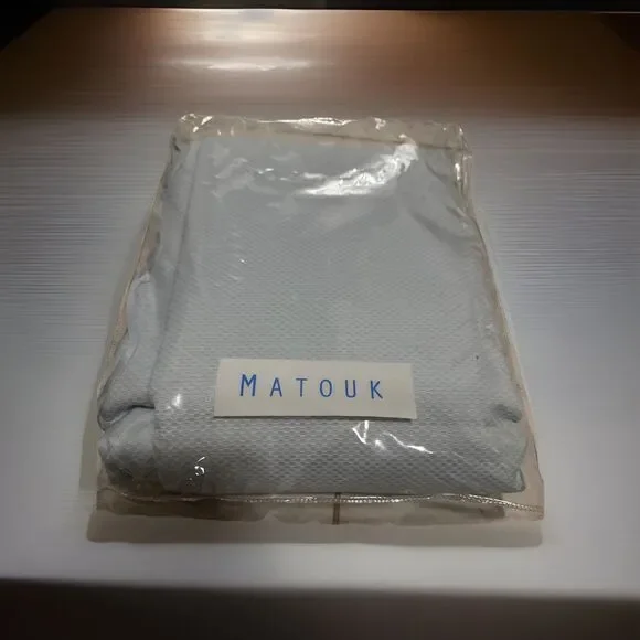 MATOUK FULL COVERLET  SONATA Scallops  100% EGYPTIAN COTTON QUEEN 