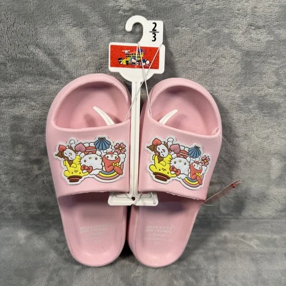 Hello Kitty Lite Pink Girls Slip-ons‎ Size2/3