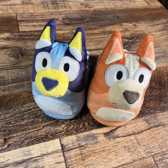Bluey Bingo Slippers Toddler Size 7-8 Puppy Dog Cartoon Disney