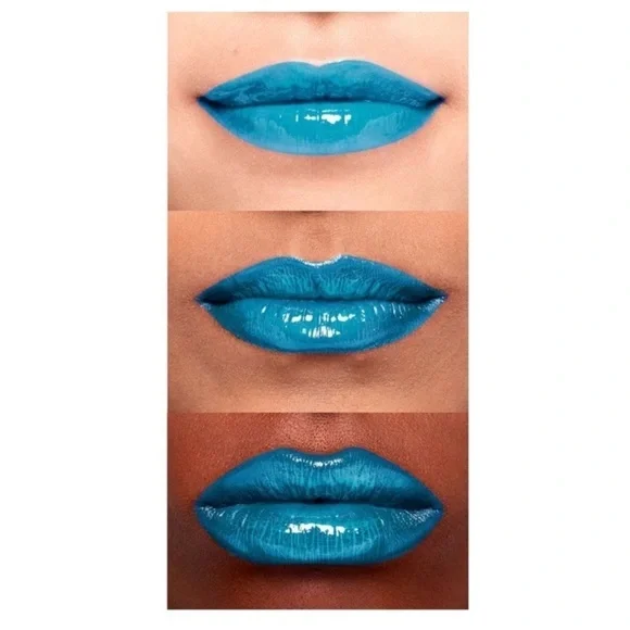NYX Candy Slick Glowy Lip Color - Extra Mints minty blue