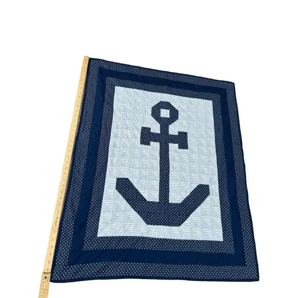 Nautical Anchor nursery quilt 40