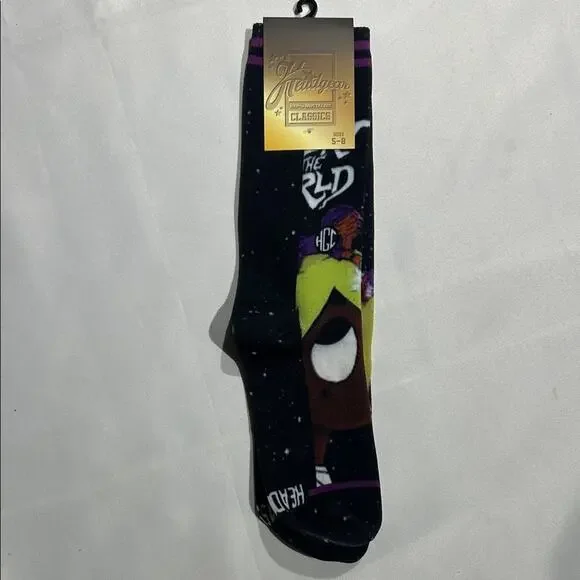 Juice Wrld‎ Black Graphic Crew Socks